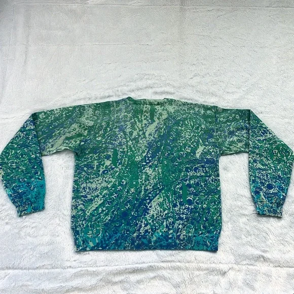 Like New Green and Blue Sundance Cardigan Sweater - Picture 4 of 5